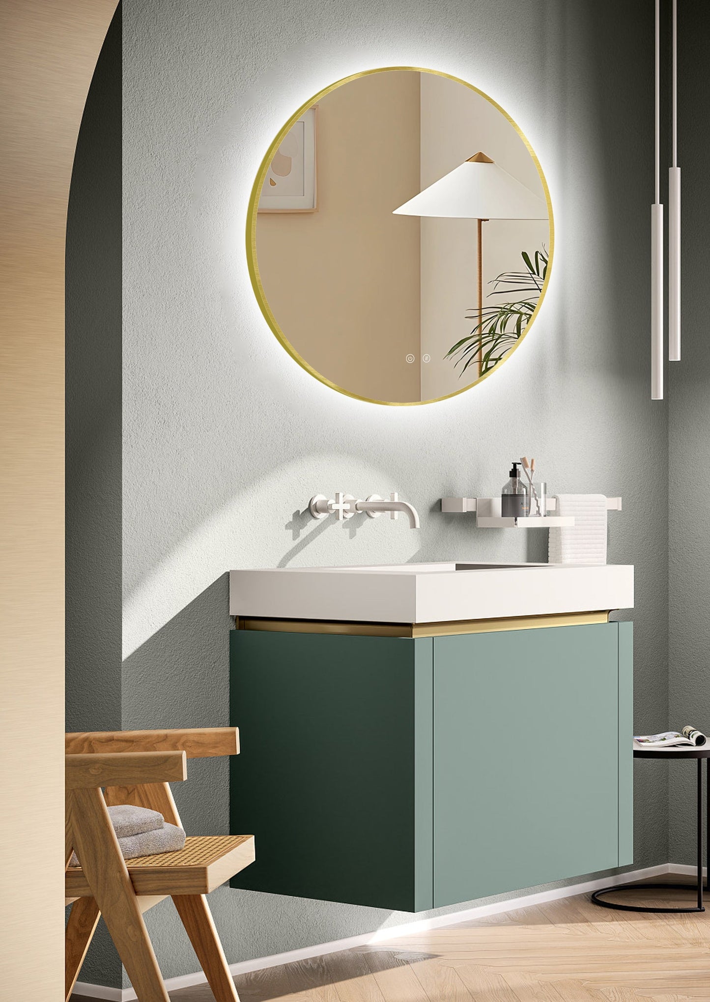 LED-Spiegel Ares Gold