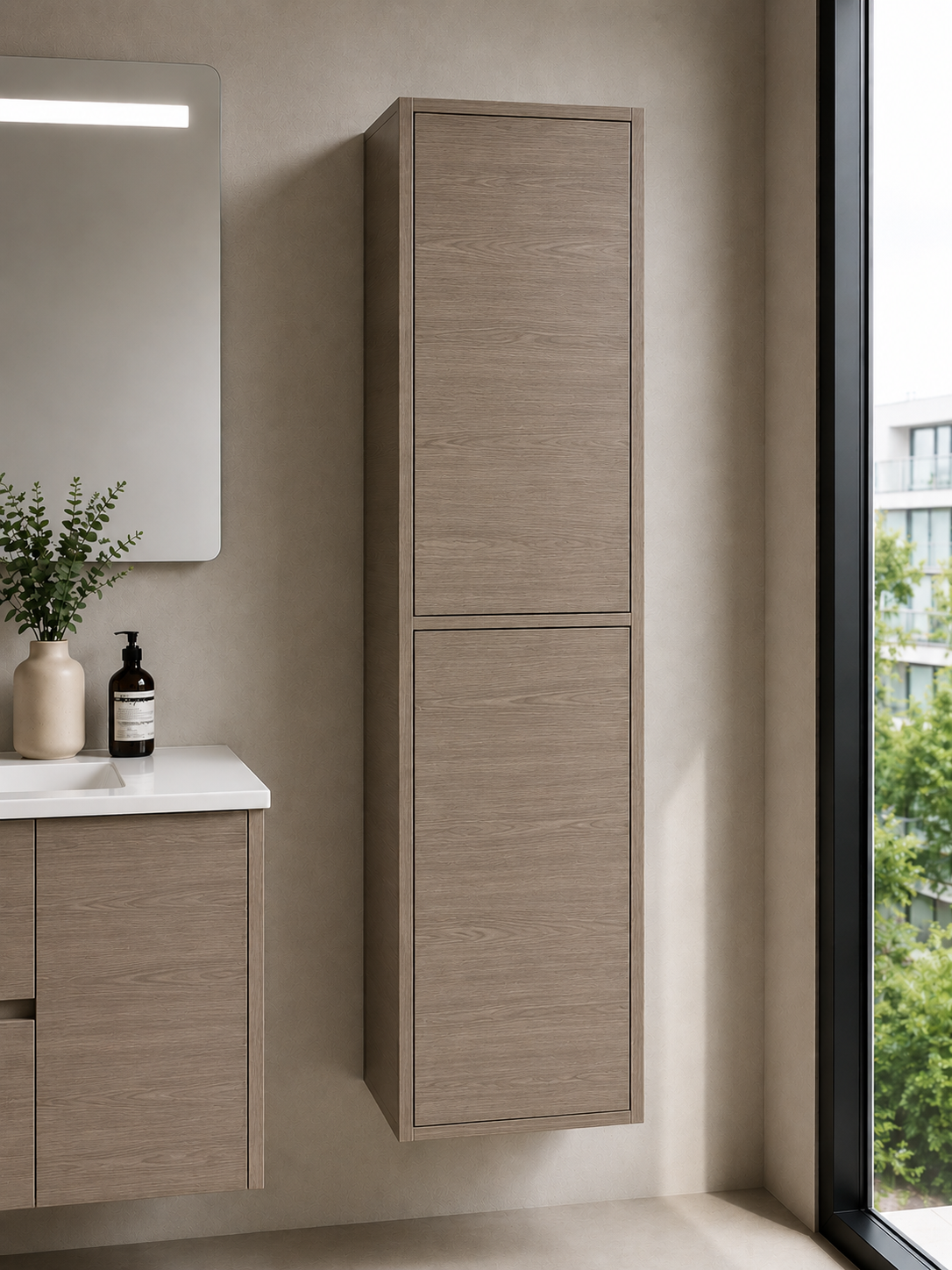 Badezimmerschrank FLORENCIA mit zwei Türen 140 cm