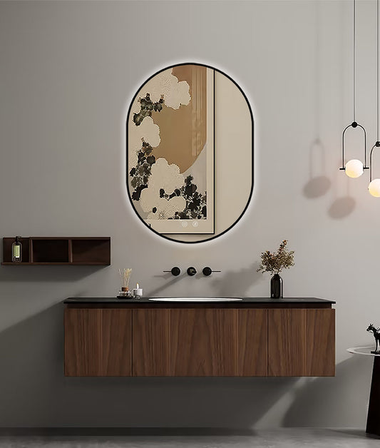 LED-Spiegel Selene Black
