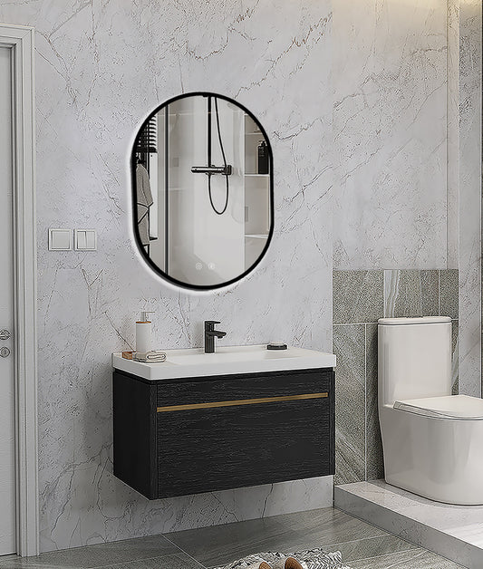 LED-Spiegel Selene Black